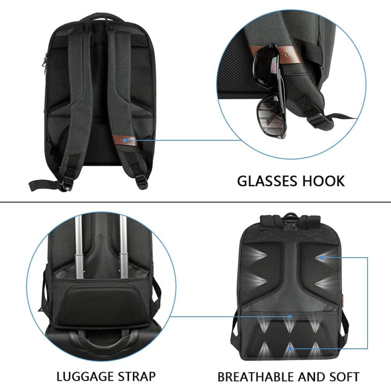Mochila de Viagem Kroser Laptop 17.3" Porta USB Trabalho