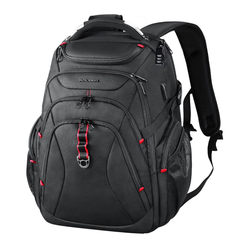 Mochila de Viagem Kroser Laptop 17.3" Porta USB Trabalho