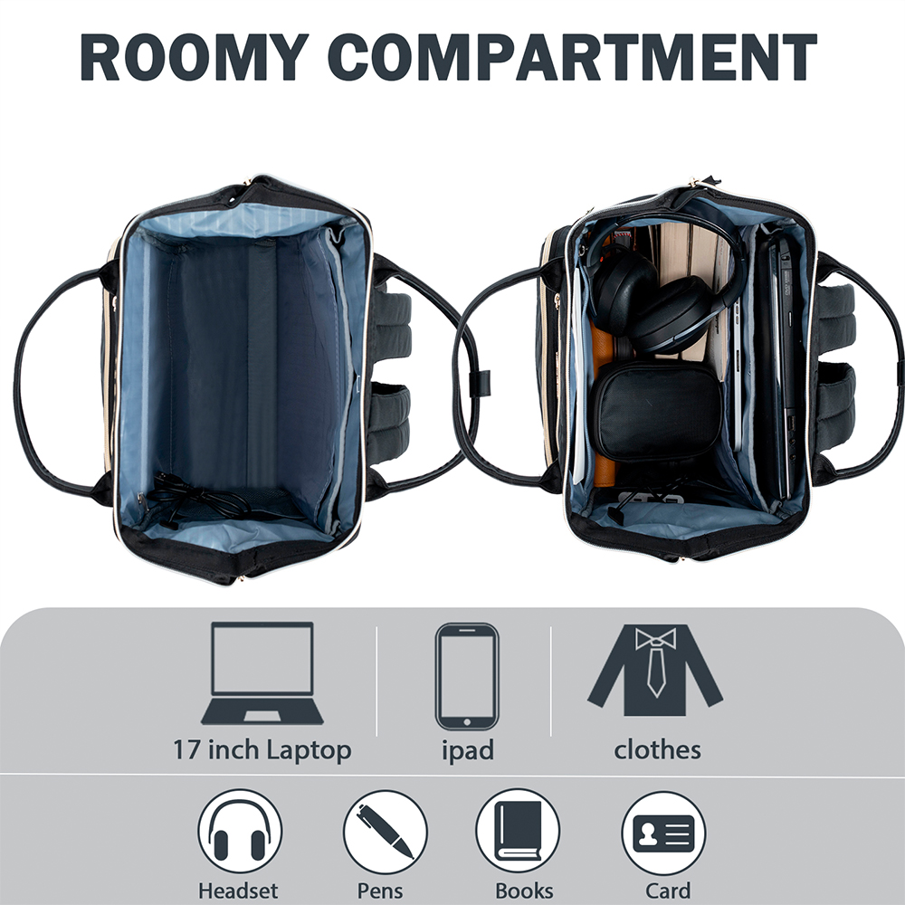 Bolsa Mochila Kroser Laptop 17" Viagem Acessórios Preta