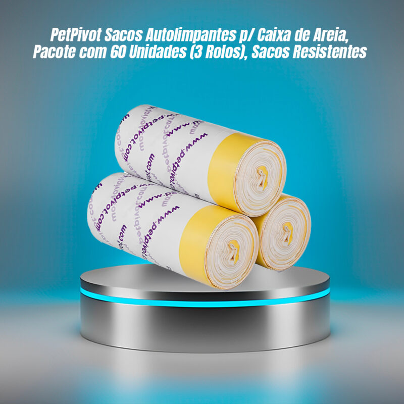 PetPivot Sacos Autolimpantes Caixa Areia Gatos 3 Rolos