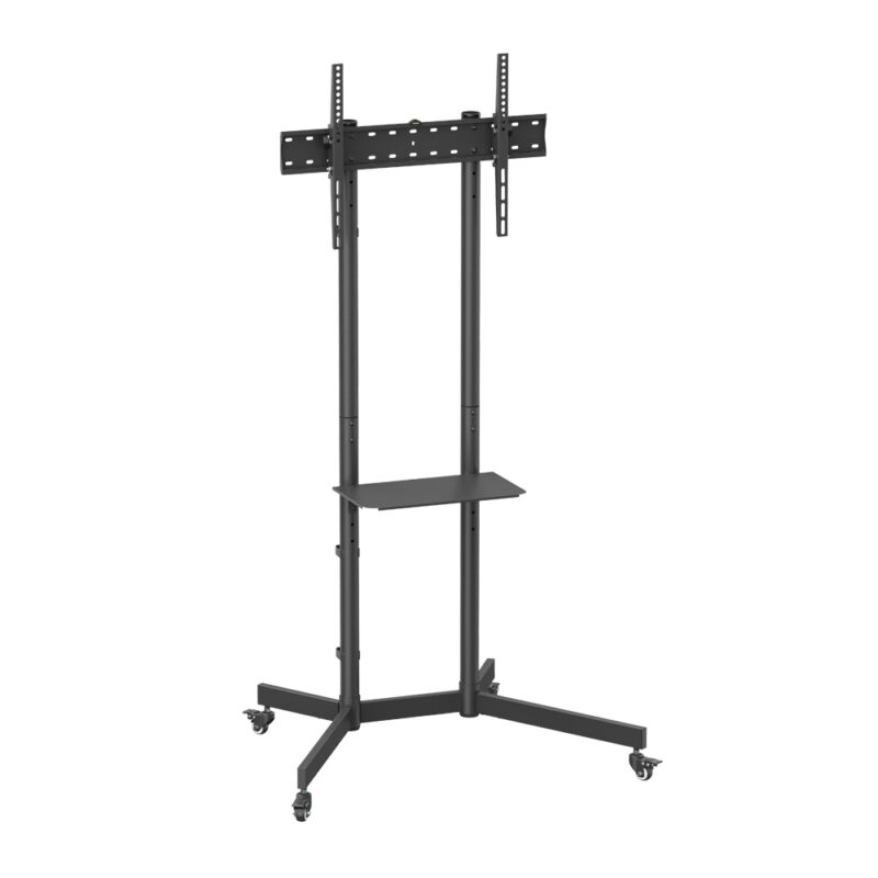 Lumi Suporte Móvel Pedestal Monitor TV c/Rodinha Preto