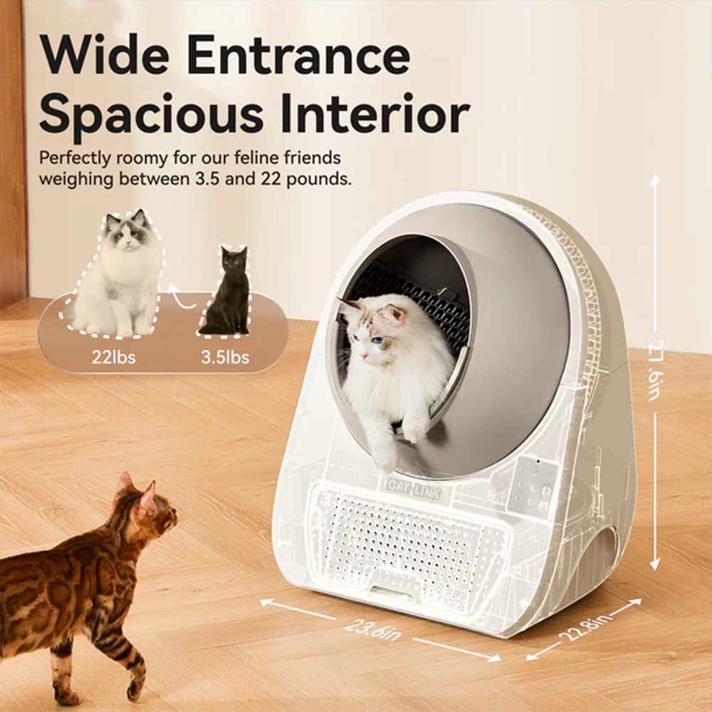 Caixa Areia Inteligente CatLink ProX WiFi Gato 1,5-10kg