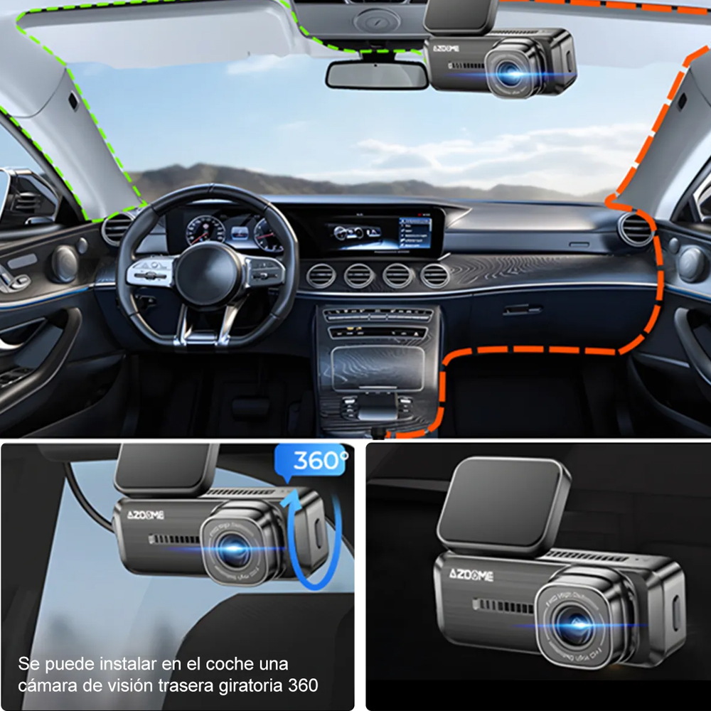 Câmera Painel Azdome M200 Full HD Dash Cam WiFi 150°