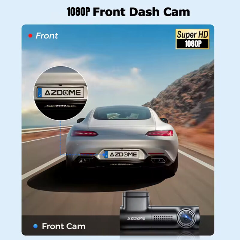 Câmera Painel Azdome WiFi Dash Cam FHD 1080P Carros M330