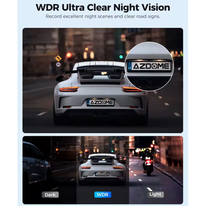 Câmera Painel Azdome WiFi Dash Cam FHD 1080P Carros M330