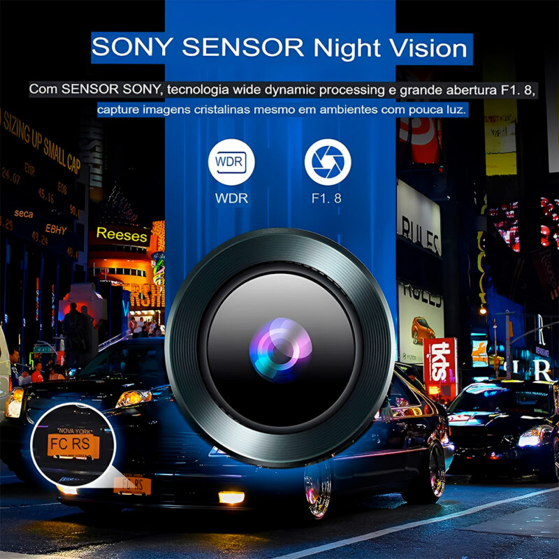Câmera Painel Azdome M550 Pro DashCam Wi-Fi 3CH Gps 3.18