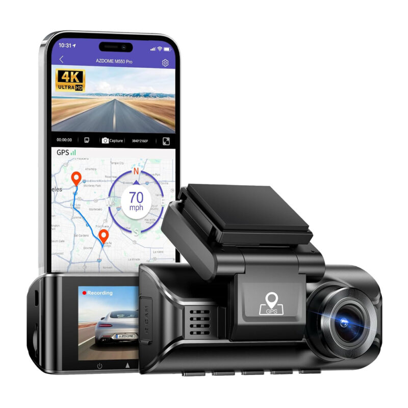 Câmera Painel Azdome M550 Pro 4K 1080P Dash Cam WiFi