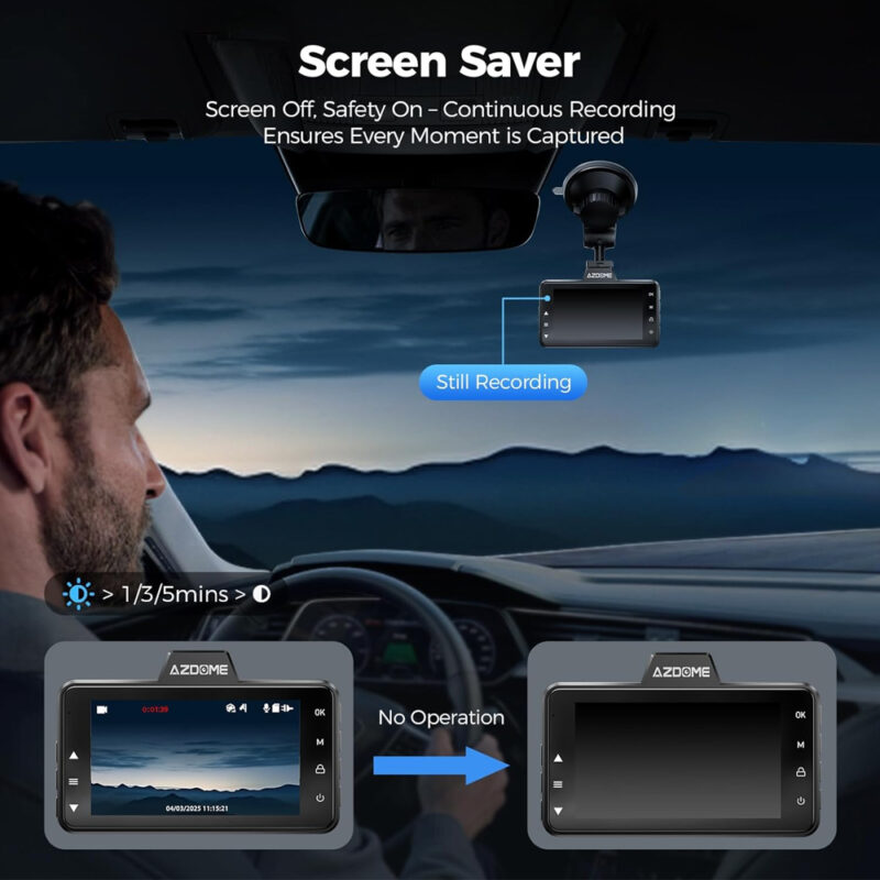 Câmera Painel Azdome M01 Pro Full HD Wi-Fi Micro Sd 64gb