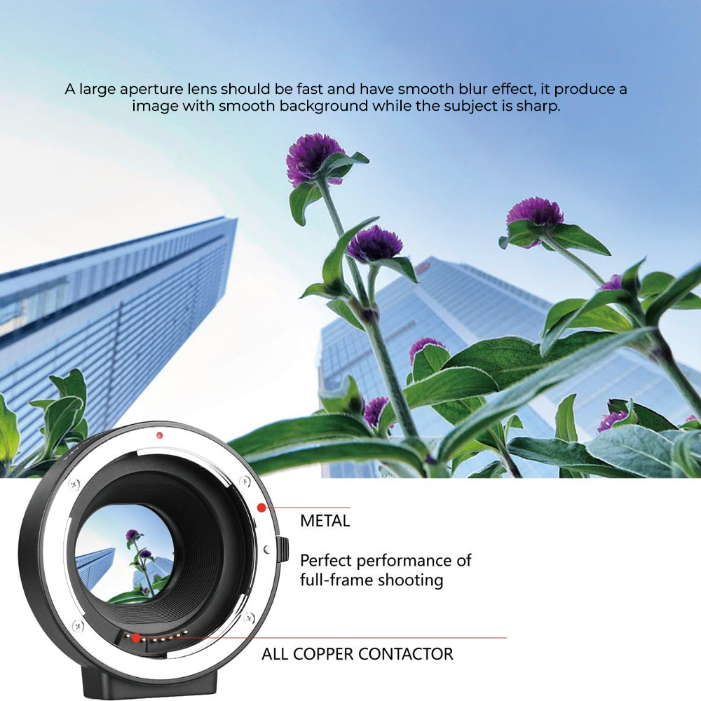 Adaptador de Lente Meike Auto Focus Canon EF/S pra EOS-M