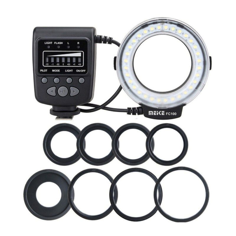 Flash Circular Macro Meike FC-100 Canon N Pentax Olympus