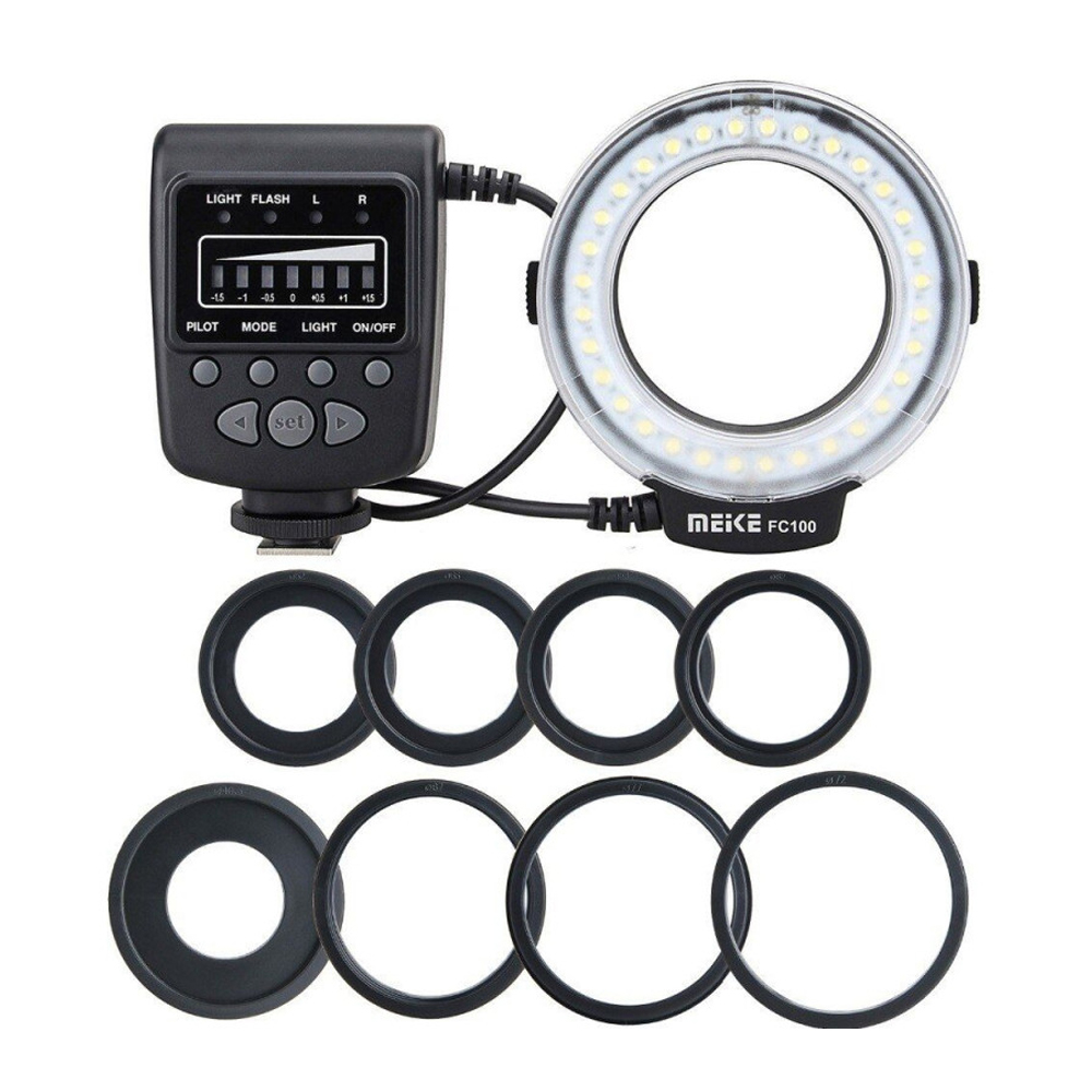 Flash Circular Macro Meike FC-100 Canon N Pentax Olympus