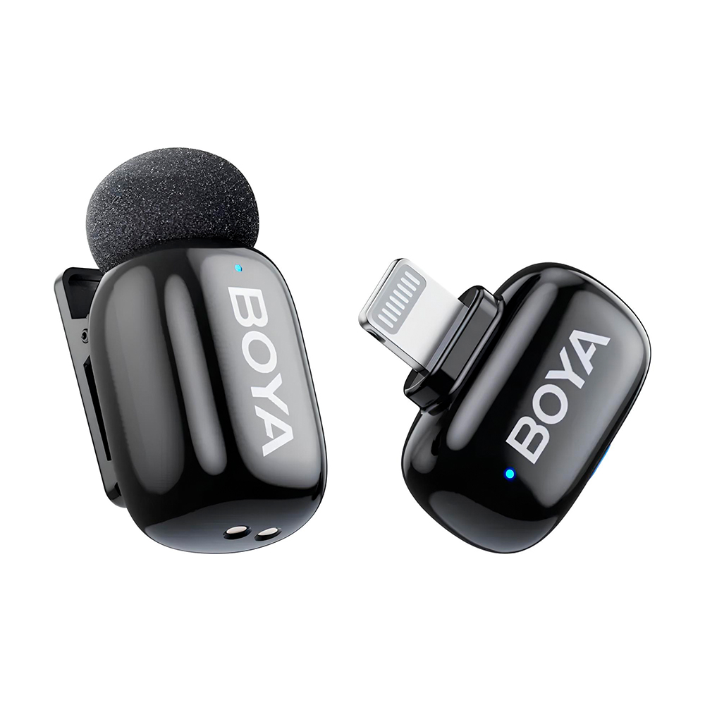 Microfone Lapela SemFio Boya Boyamini-16 Lightning Preto