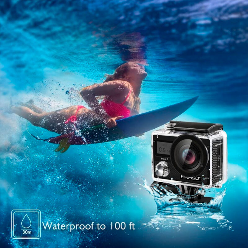 Câmera Ação Akaso Action Brave 4 4K30Fps, Wi-Fi, Preta