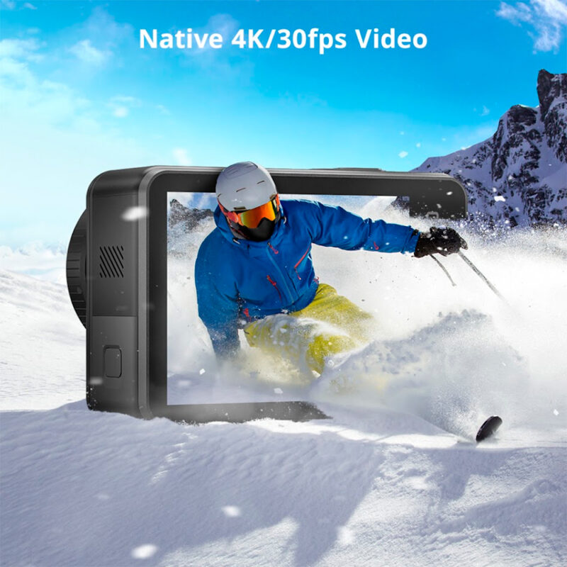 Câmera Ação Akaso Action Brave 7 4K30Fps, Wi-Fi, Preta