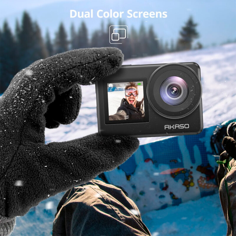 Câmera Ação Akaso Action Brave 7 4K30Fps, Wi-Fi, Preta