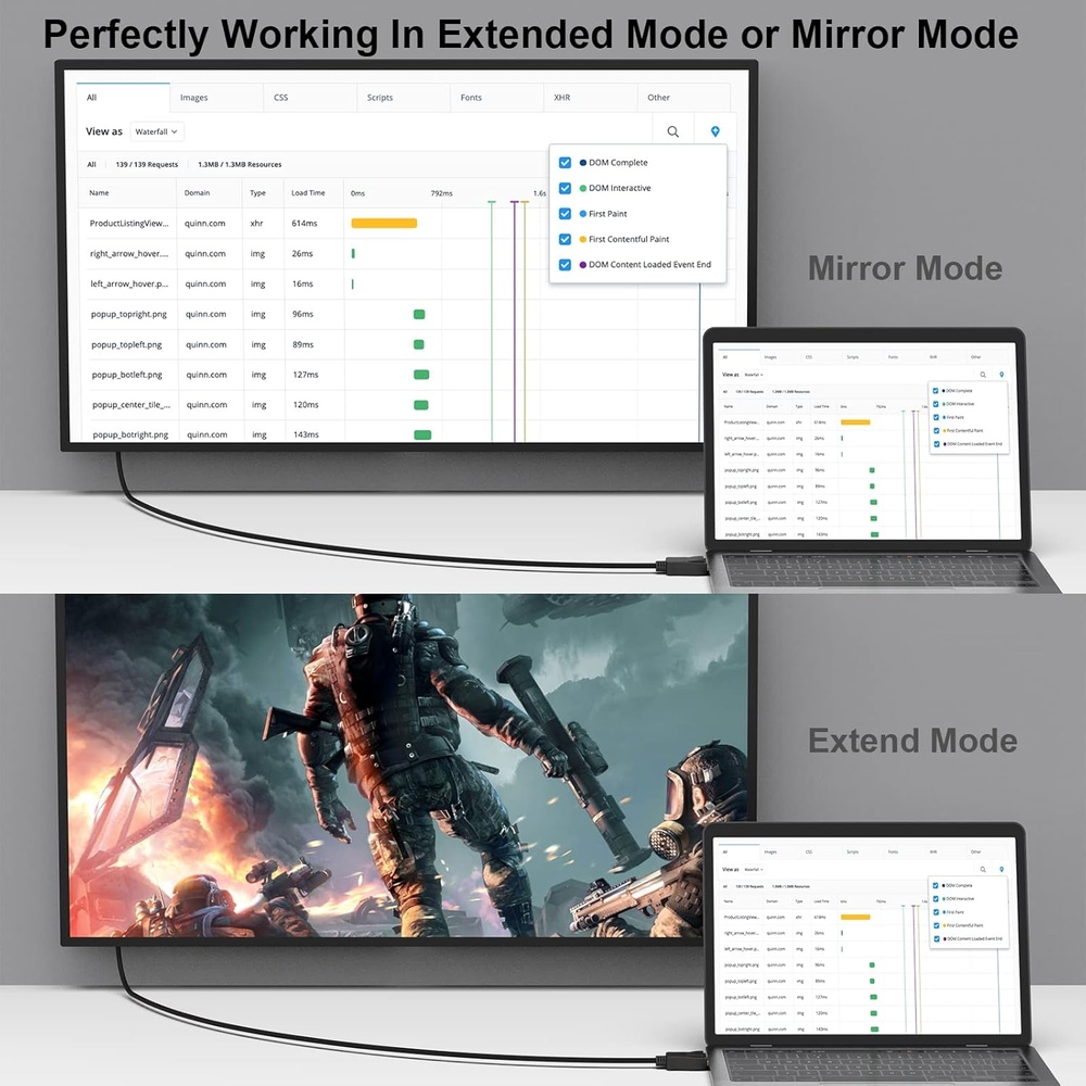 Cabo DisplayPort Para VGA Benfei 0,9m Macho-Macho Ouro