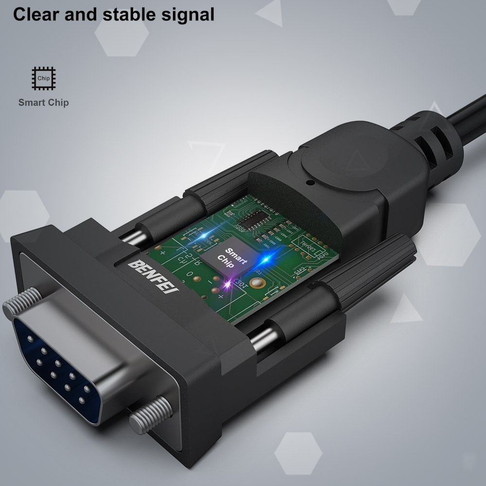 Benfei Adaptador Usb Para Serial Rs-232 Db9 9 Pinos Cabo