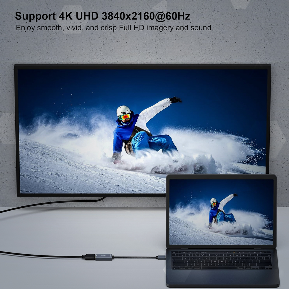 Benfei Adaptador Mini Displayport Para HDMI 4K 60Hz