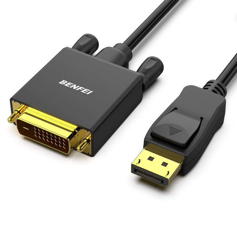 Cabo Benfei DisplayPort Para DVI 0,91M Male Banhado Ouro