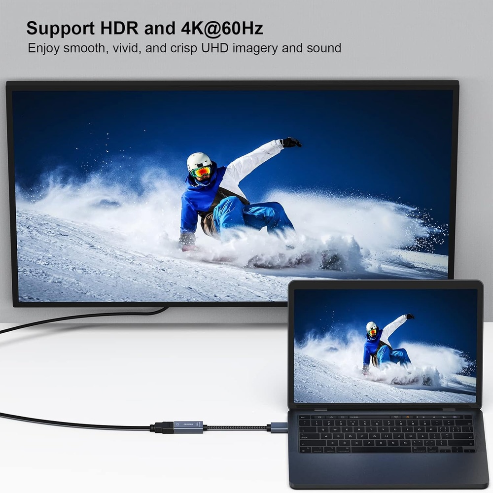 Benfei Adaptador DisplayPort Para HDMI Ativo 4K a 60Hz