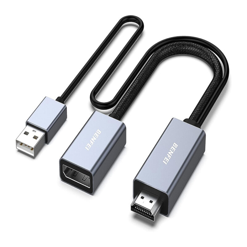 Adaptador Benfei Hdmi pra Displayport Monitor 000343grey