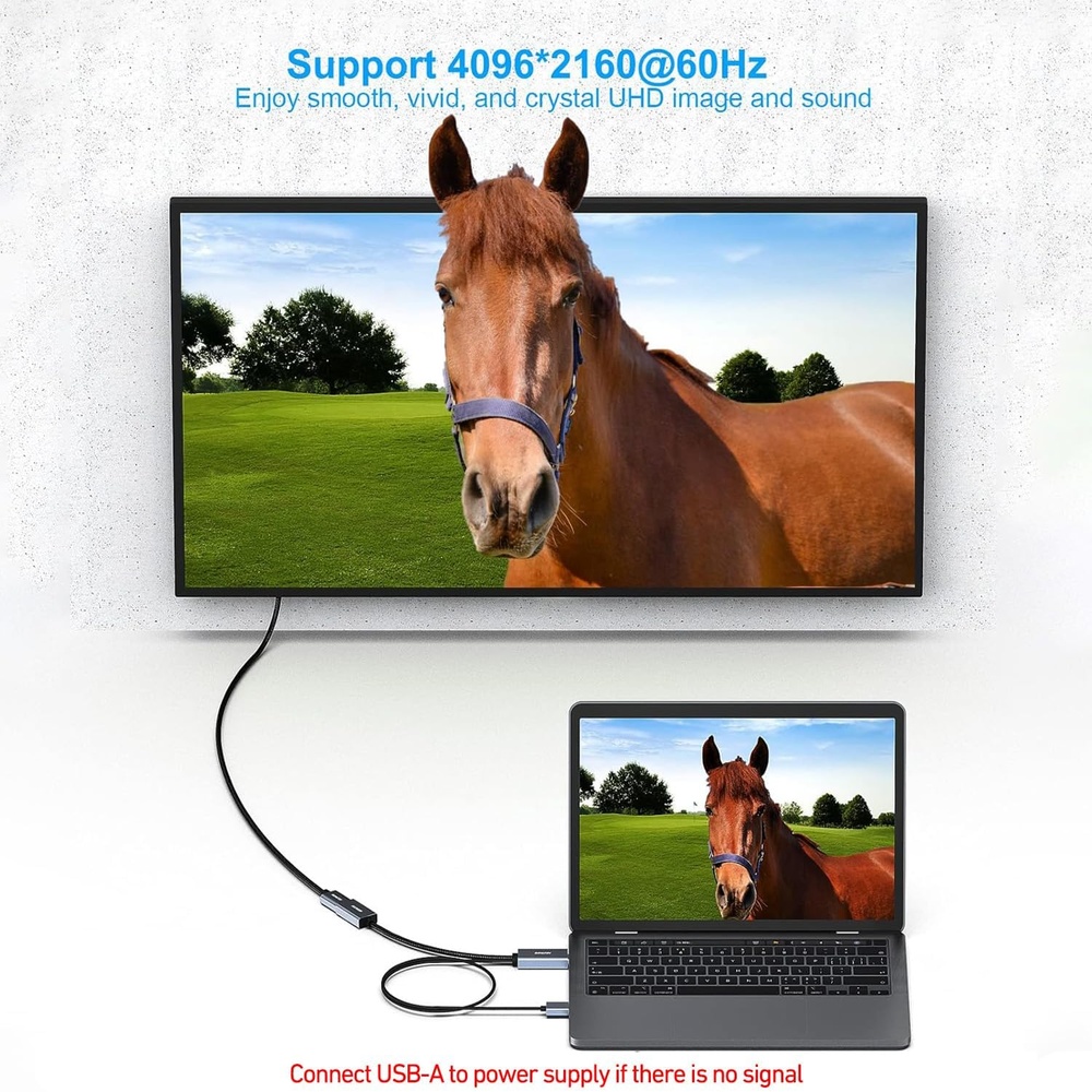 Adaptador Benfei Hdmi pra Displayport Monitor 000343grey