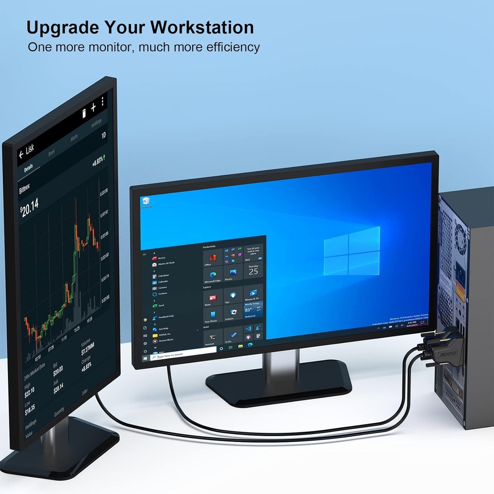 Cabo DVI pra DVI 1,8M Banhado A Ouro Benfei Macho/Macho