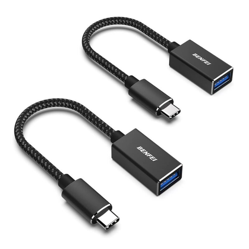Benfei Adaptador USB Tipo C pra USB 3.0 Fêmea 2 Unidades