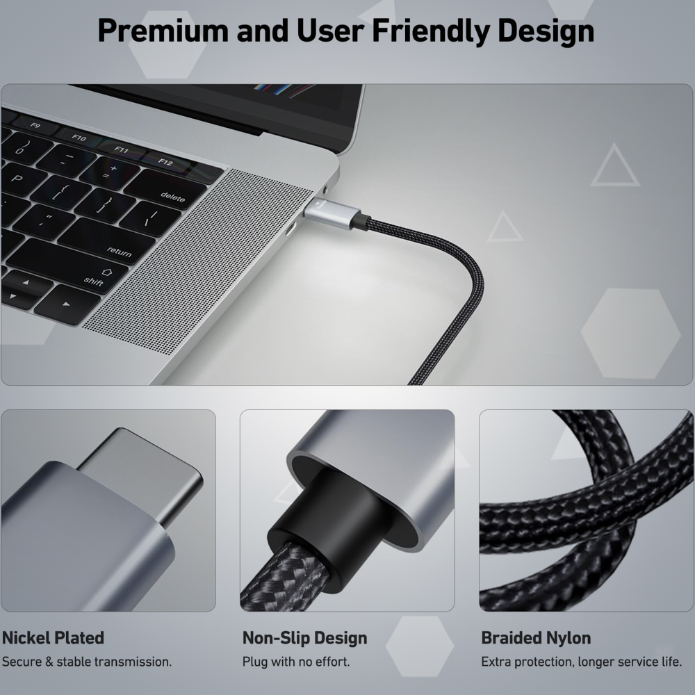 Benfei Cabo Usb C pra Hdmi 4K 60Hz 1,8M Pacote 2 Unidade