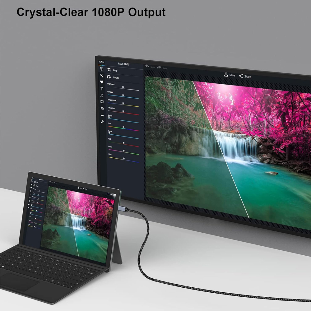 Cabo Mini DisplayPort p/HDMI 4K30Hz 0,9M Benfei MacBook