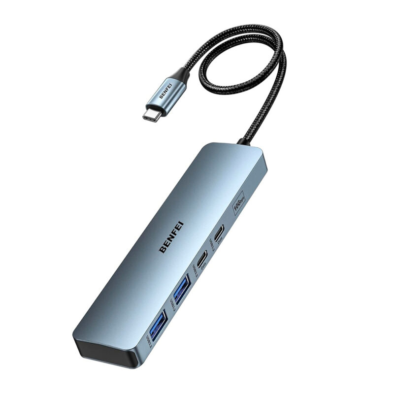 Benfei Adaptador Hub USB-C 6 Em 1 HDMI 4K 60Hz PD 100W
