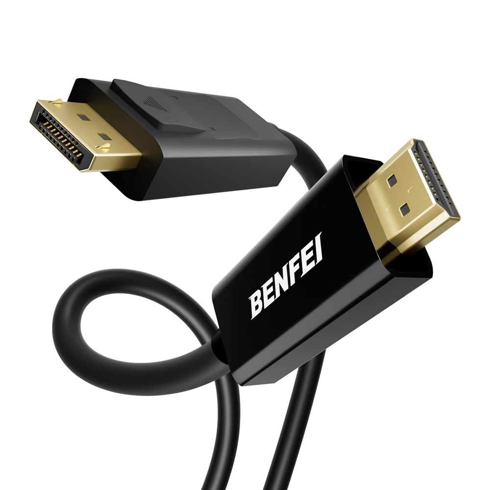 Cabo Displayport Para Hdmi Benfei 3M 4k Banhado A Ouro