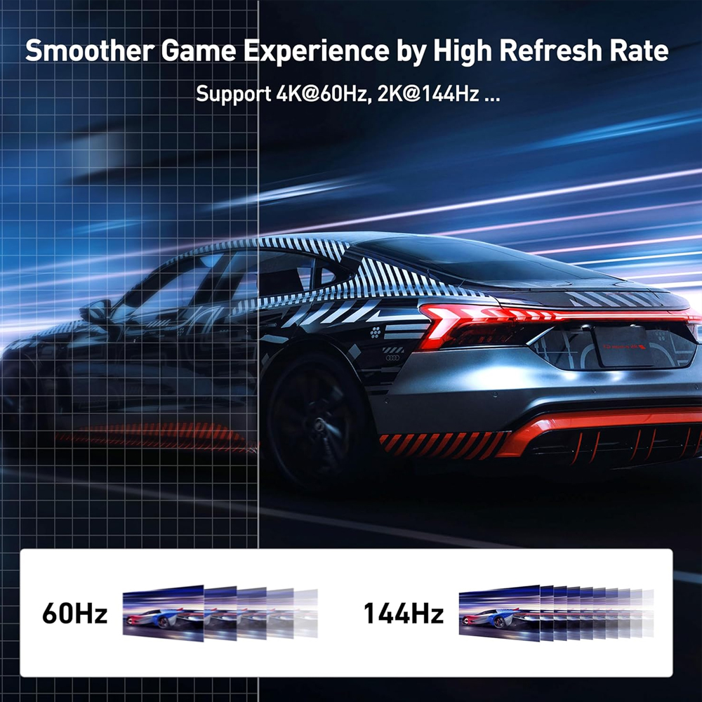 Benfei Cabo DisplayPort Para HDMI 4K 60Hz 1,8M Alumínio