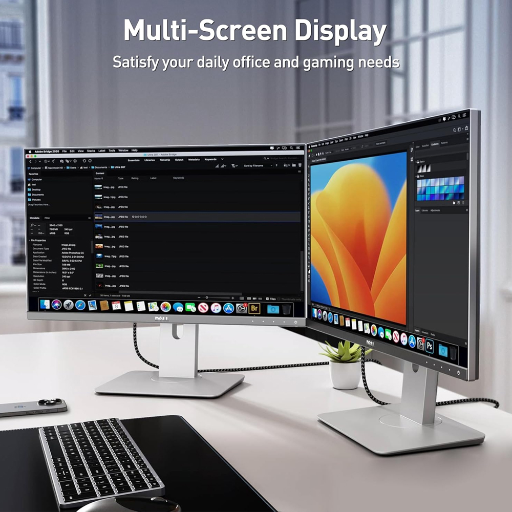 Benfei Cabo DisplayPort Para HDMI 4K 60Hz 1,8M Alumínio