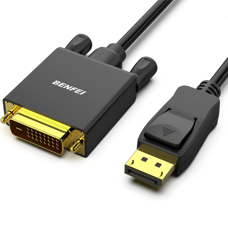 Cabo DisplayPort Para DVI 3M Benfei 1080p Macho A Macho
