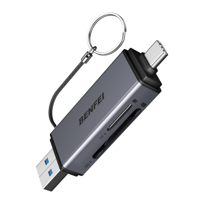 Leitor Cartão Memória Benfei Micro e SD para USB 3.0 A/C