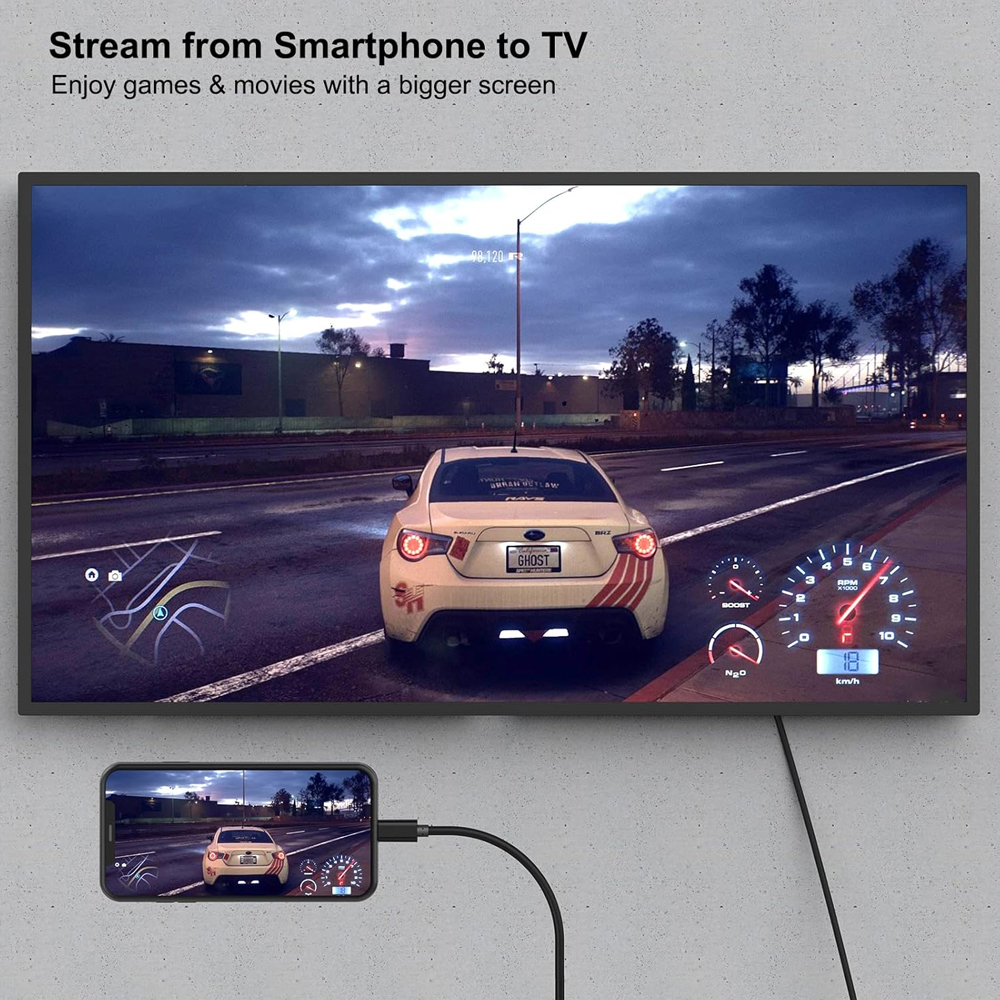 Cabo USB-C Para DisplayPort Benfei 0,9M 8K/60Hz 4K/144Hz