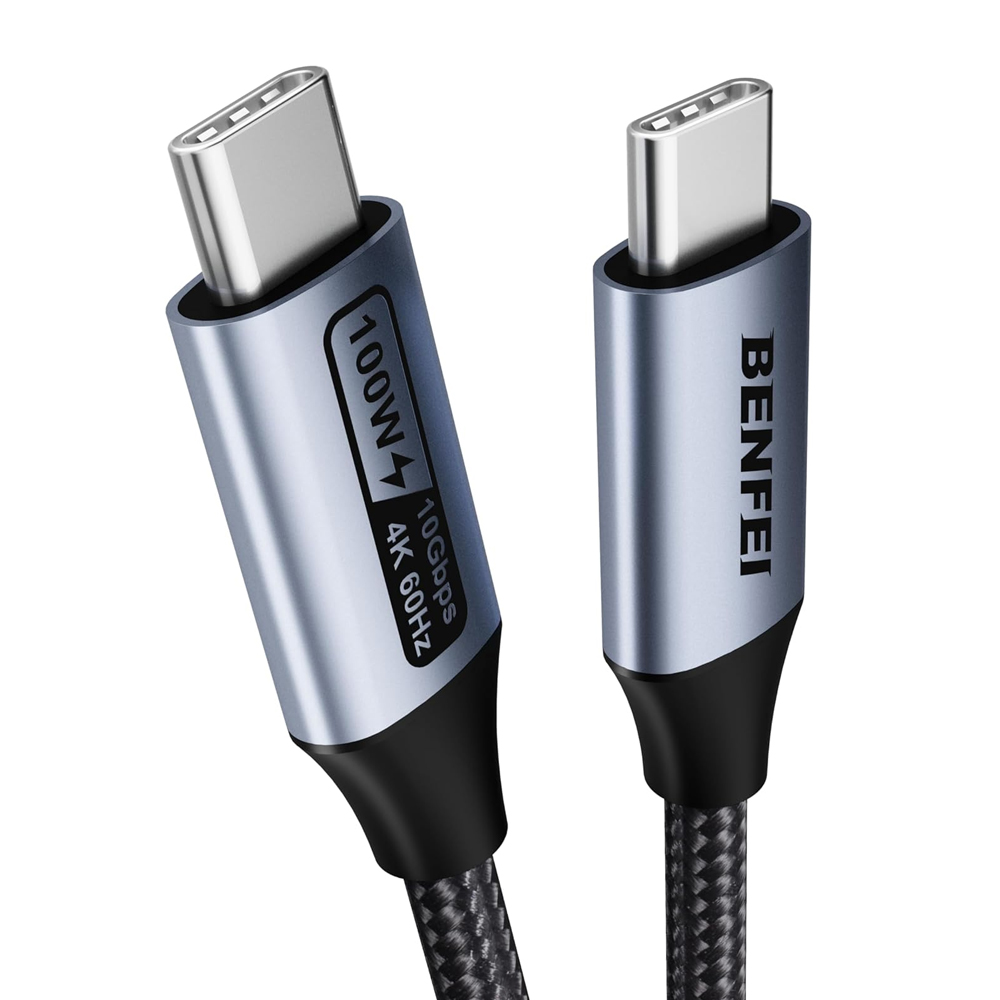 Cabo Monitor USB-C Benfei 4K60/120Hz 100W PD 10Gbps 1M