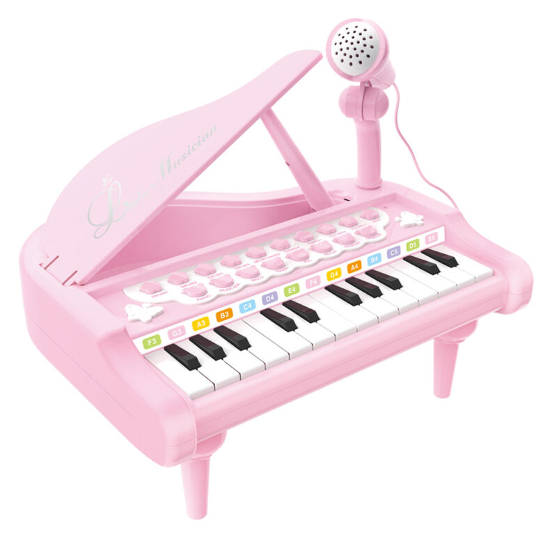 Baoli Mini Piano Rosa Infantil Musical 1505B Crianças