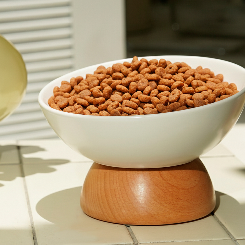 Tigela de Alimentação Pet Life 500ml Branca 31104WT