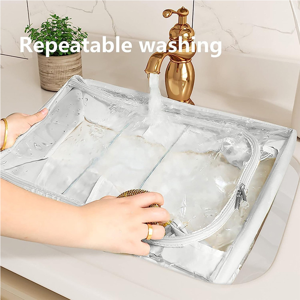 Caixa Organizadora Dobrável Life 47x35x30cm Cinza