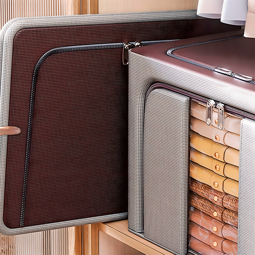 Caixa Organizadora Life Roupas Brinquedos 22L Cinza