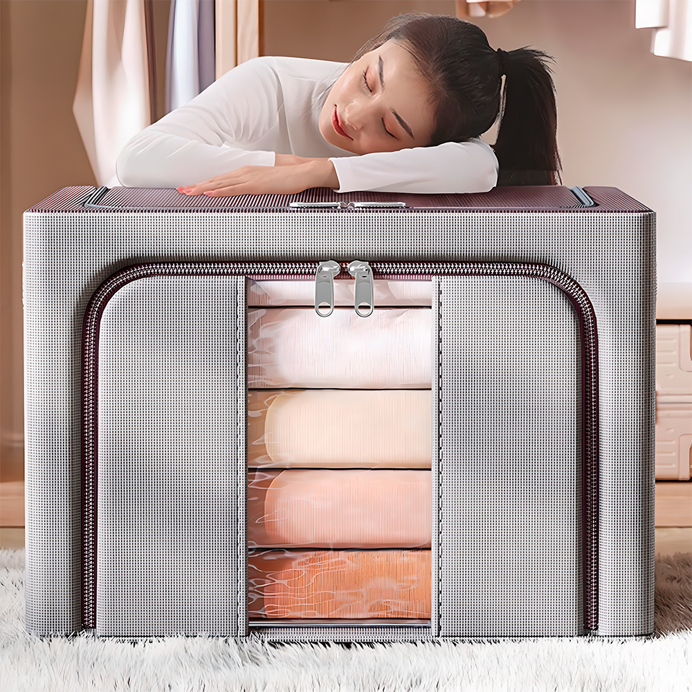 Caixa Organizadora Life Roupas Brinquedos 22L Cinza