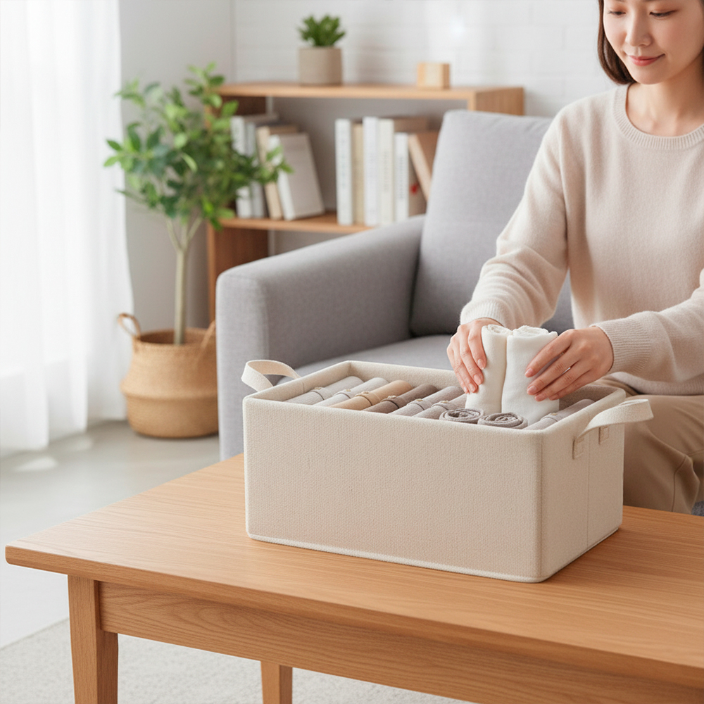 Caixa Organizadora Dobrável Life 47x28x20cm Organização