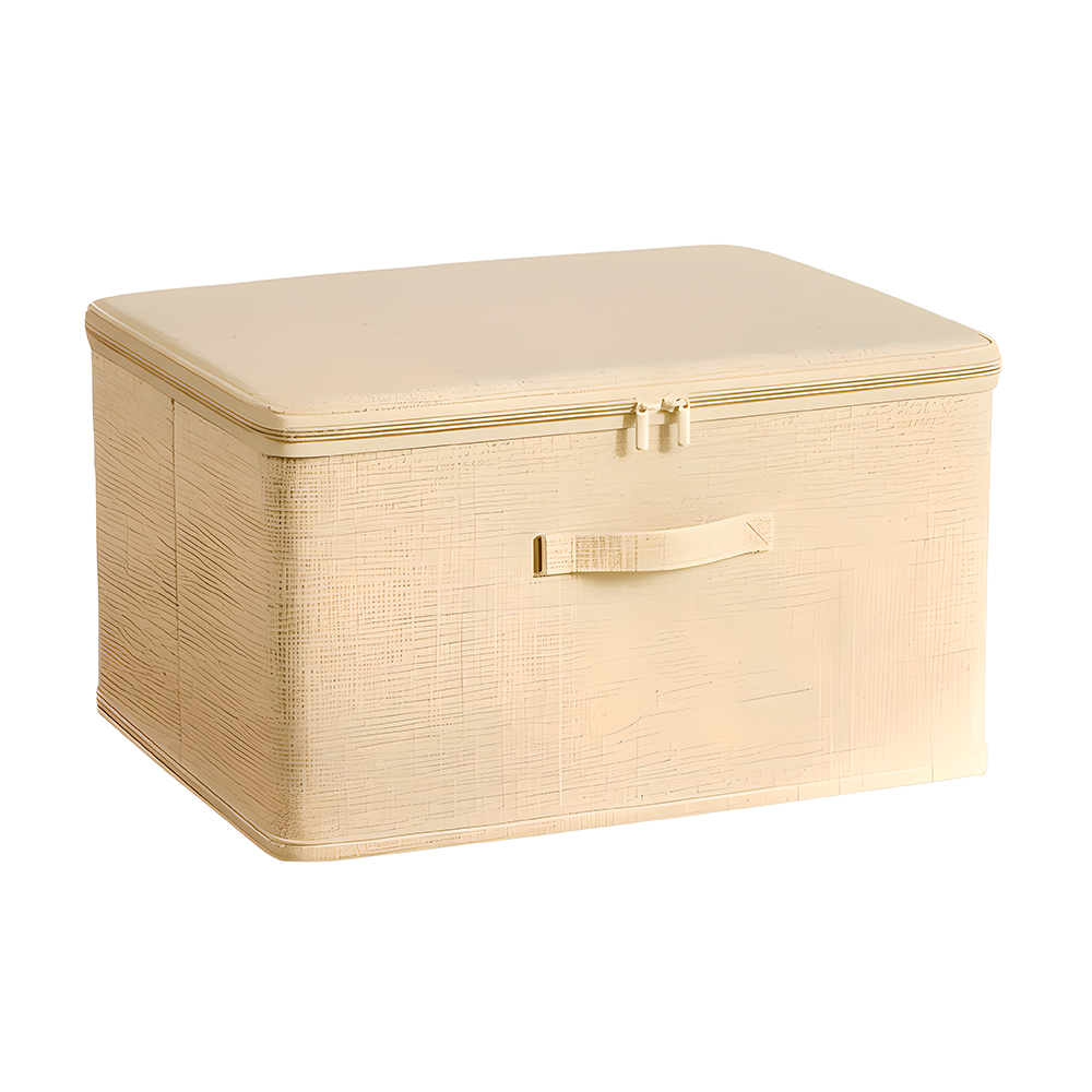 Caixa Organizadora Amarela Claro Grande 49x37x31cm