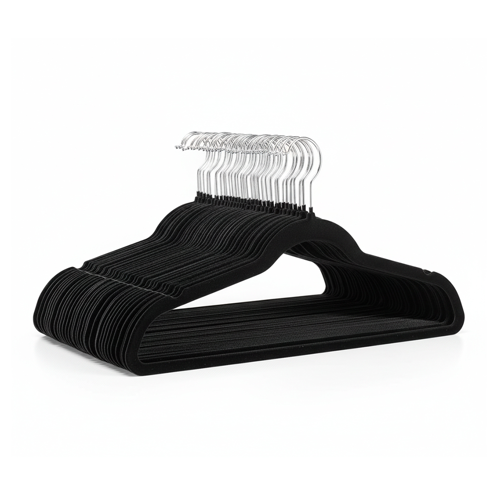 Kit 50 Cabides Aveludados Life Roupas Antiderrapante