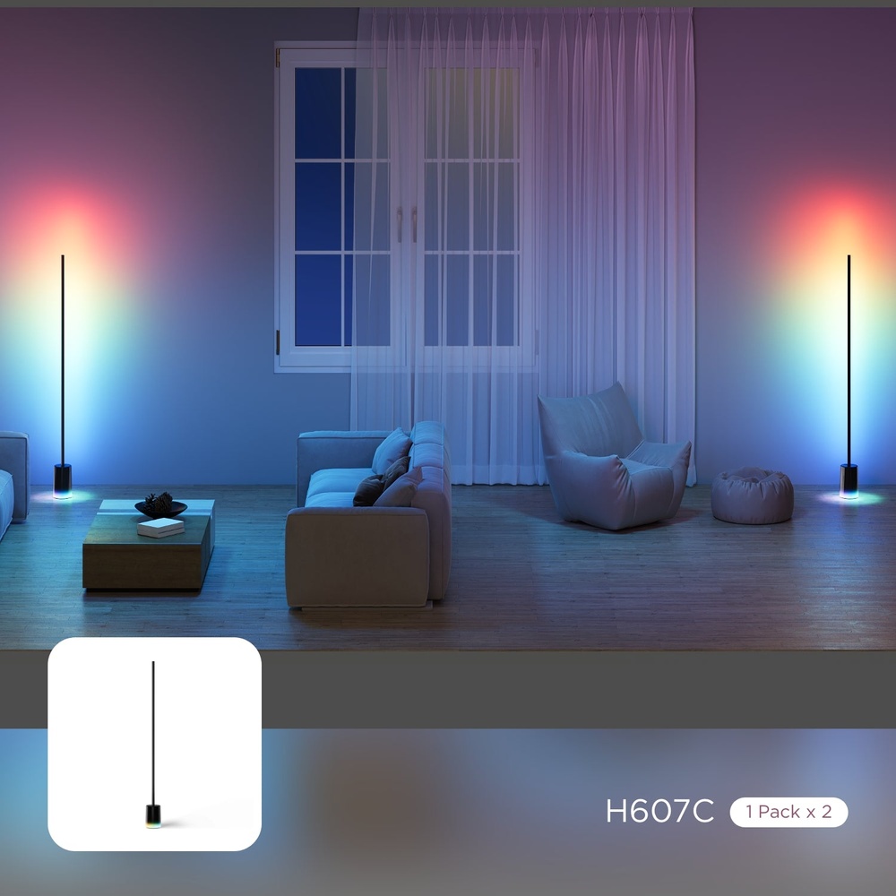 Luminária Led de Chão Govee Lamp 2 Wifi BLE Alexa Google