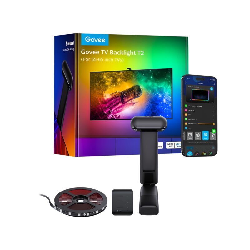 Govee Envisual T2 Backlight Tv 55-65 Câmera Dupla Rgbic