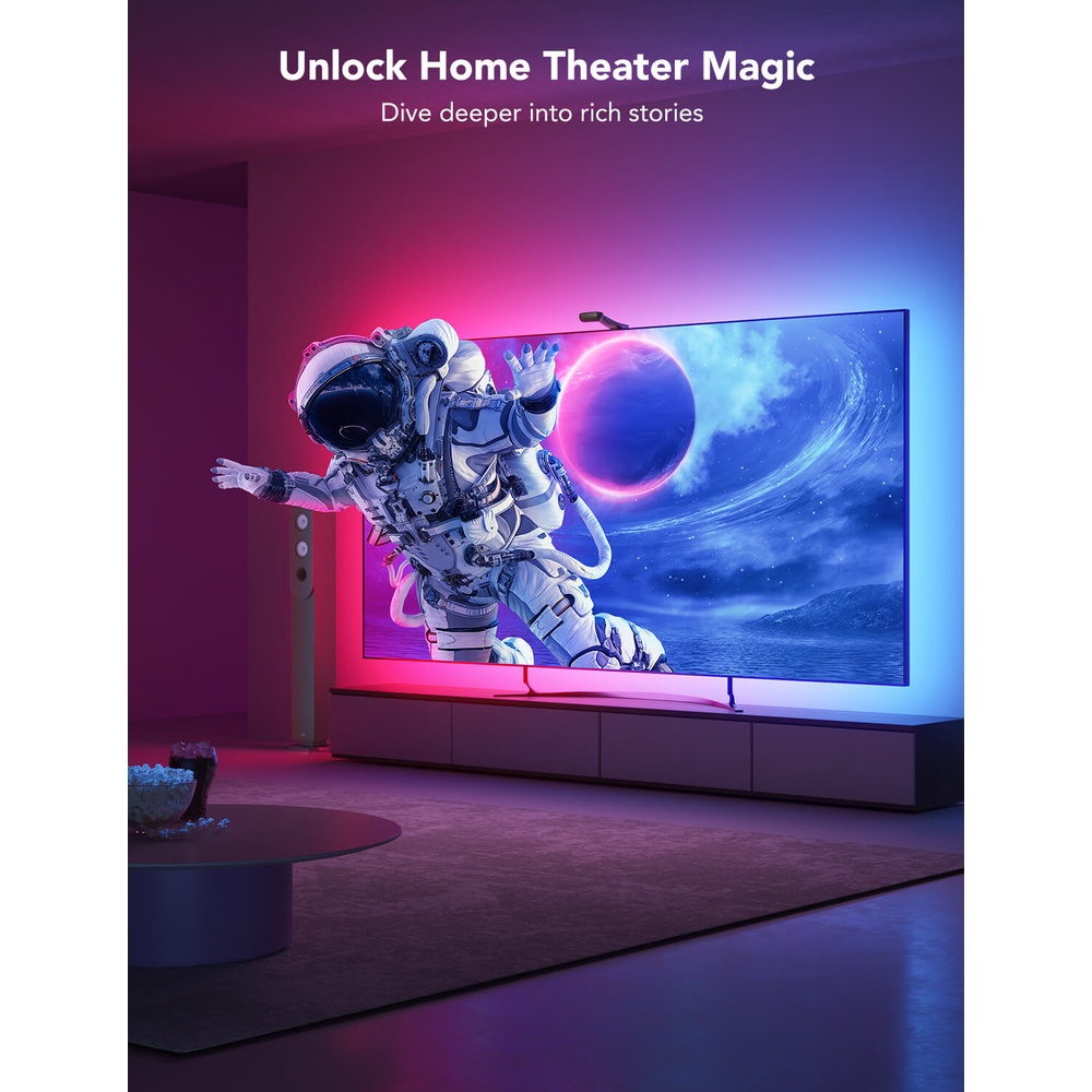 Govee Envisual T2 Backlight Tv 55-65 Câmera Dupla Rgbic