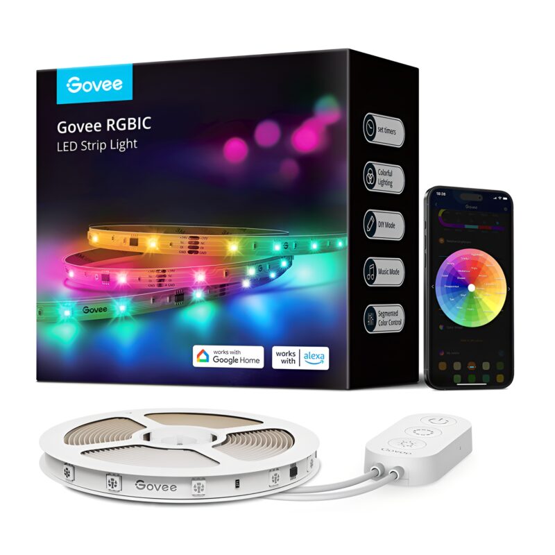 Fita de LED Govee RGBIC Basic Wi-Fi, Bluetooth 10M Alexa
